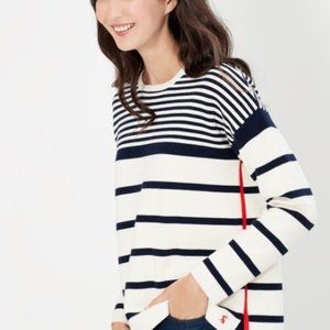 Joules Uma Navy Cream - Size 4
